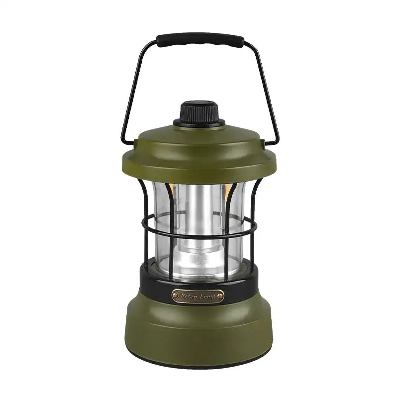 Retro USB Camping Lantern Portable Travel Light