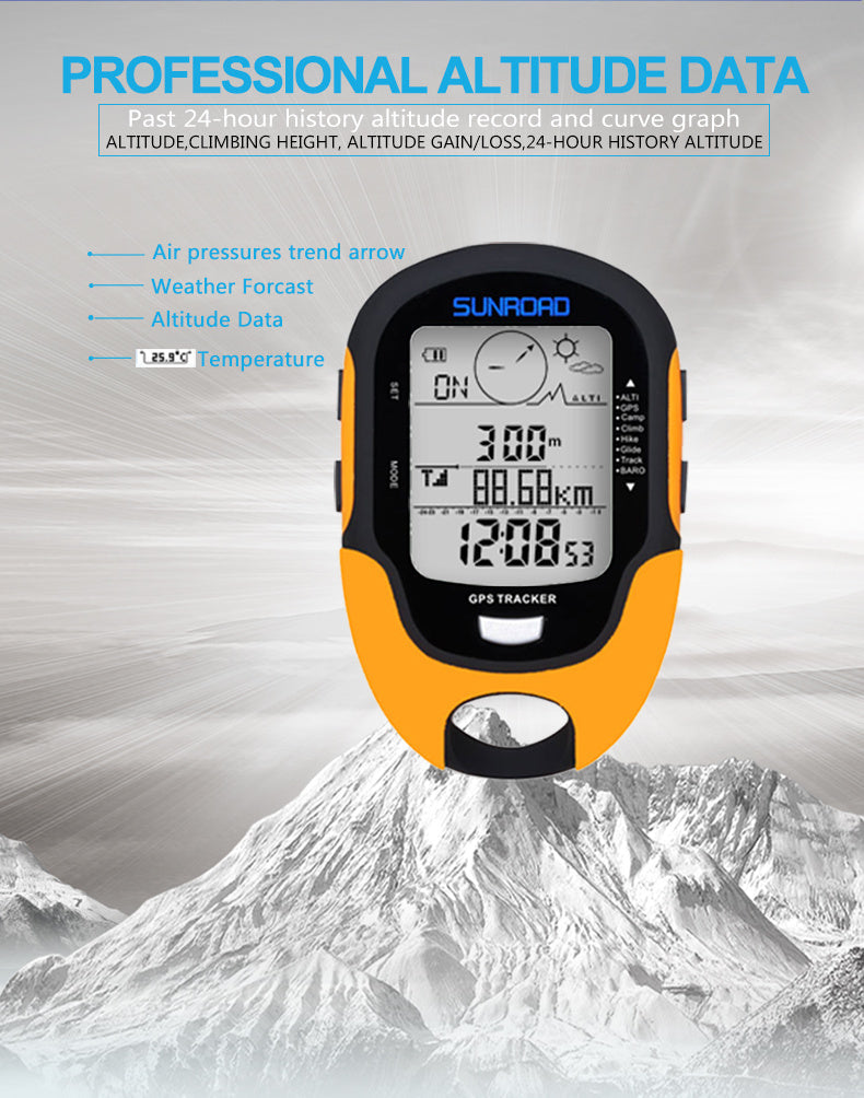 Outdoor GPS Navigation Altimeter for Hiking Adventure
