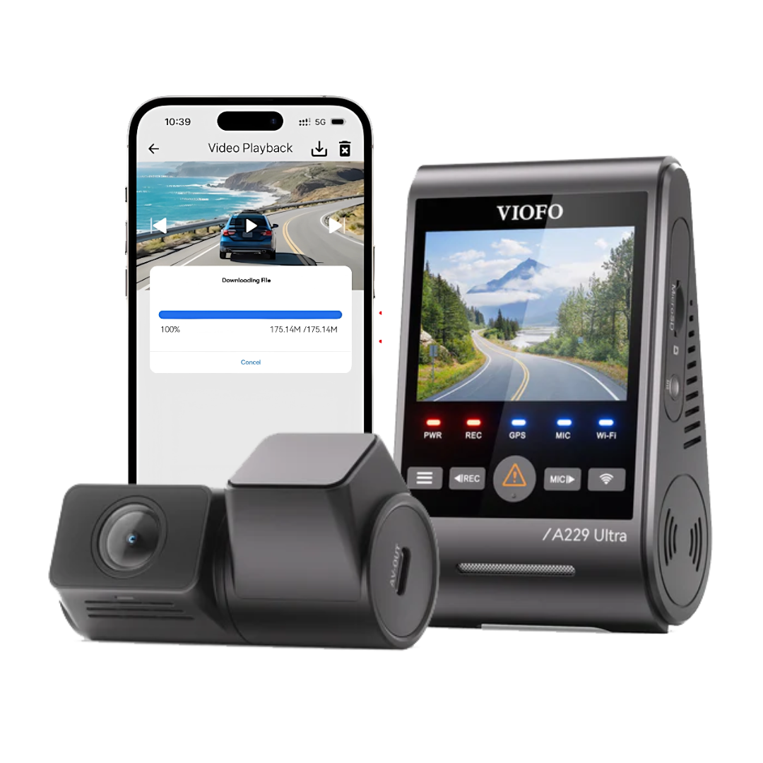A229 Ultra 4K+4K 2-Channel Dash Cam