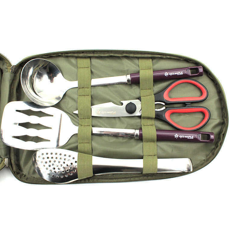 8-Piece Camp Kitchen Utensil Set Portable