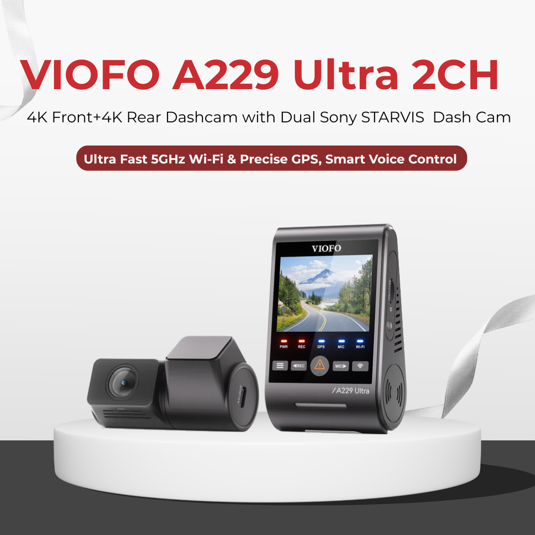 A229 Ultra 4K+4K 2-Channel Dash Cam