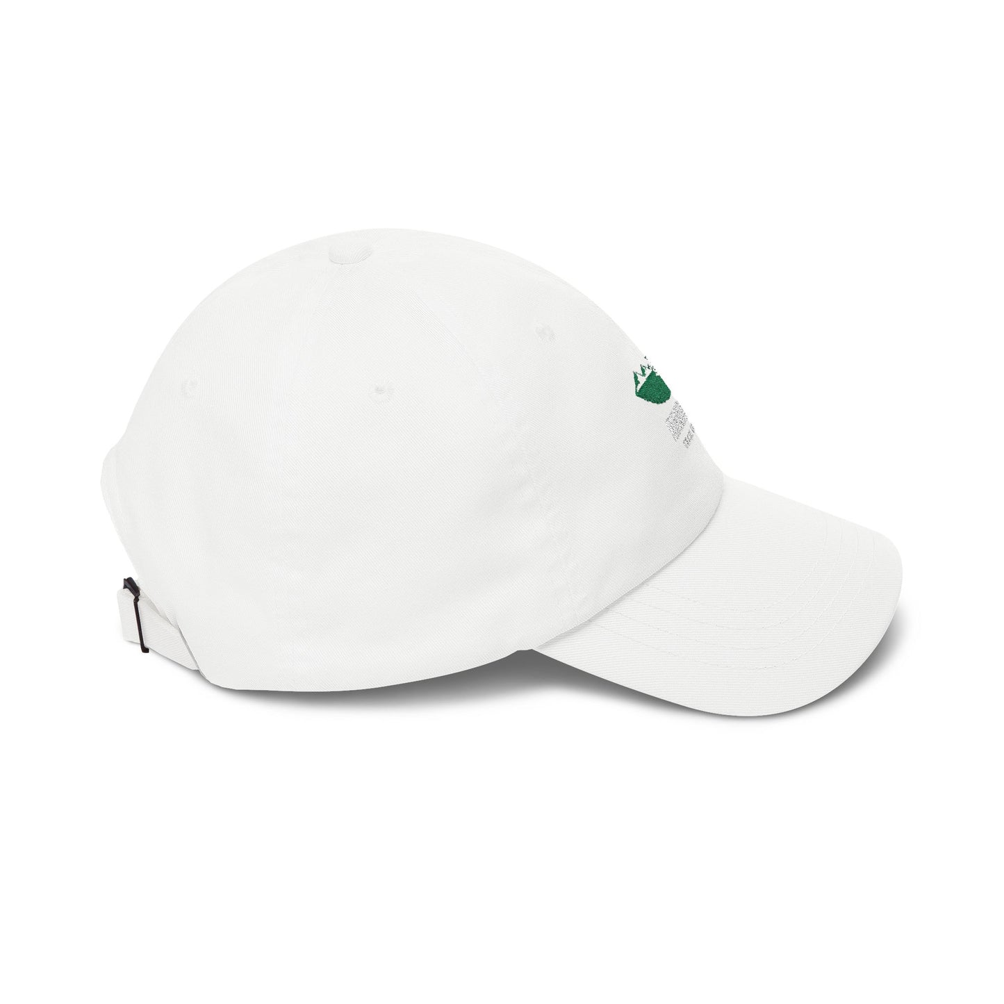 Classic Dad Cap — Embroidered Green Leaf Logo Baseball Hat