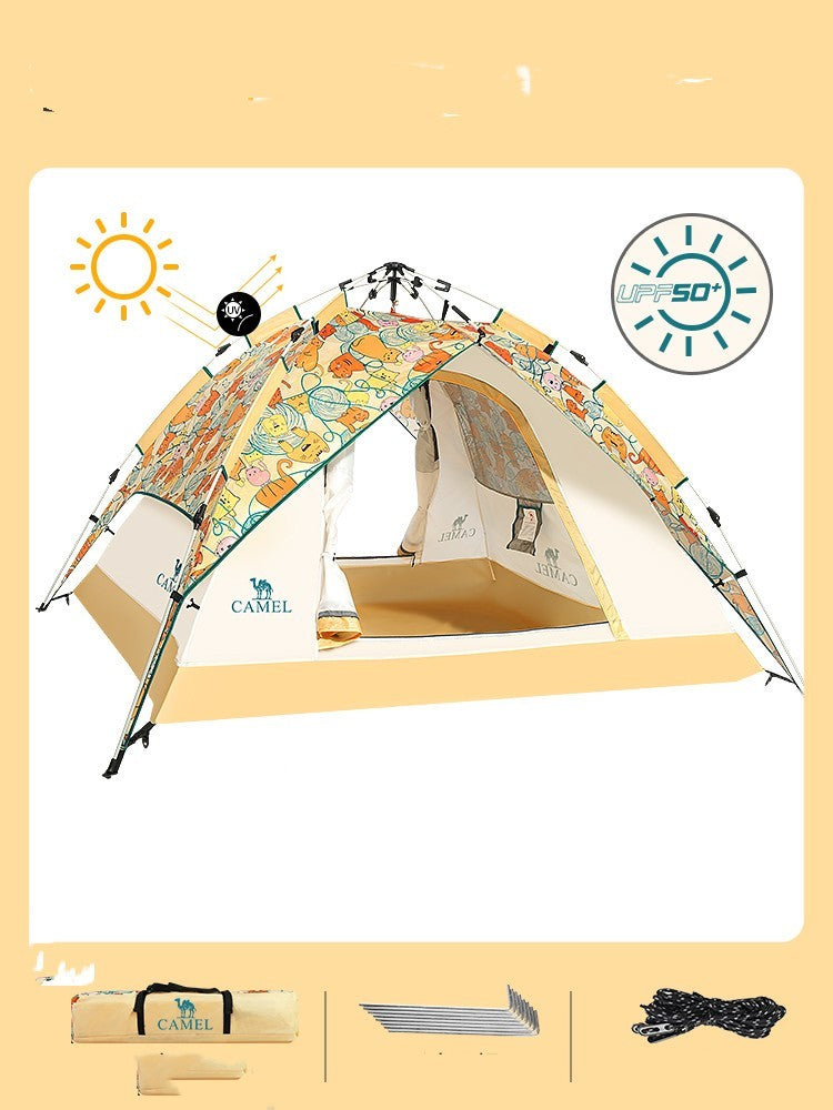 Thickened Automatic Folding Rainproof Picnic Beach Tent