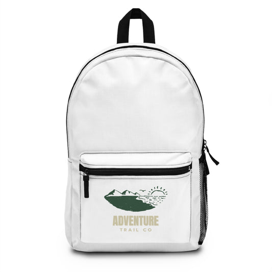 Adventure Trail Co. Mountain Backpack — Outdoor Hiking Daypack with Scenic Logo