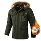 Men’s Casual Hooded Parka Windproof Warm Jacket