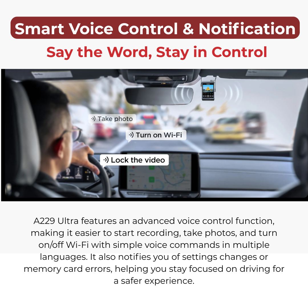 A229 Ultra 4K+4K 2-Channel Dash Cam