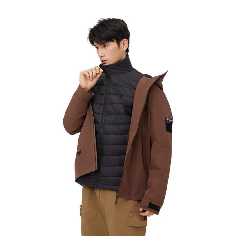 Autumn Winter Waterproof Outdoor Mountaineering Couple Jacket