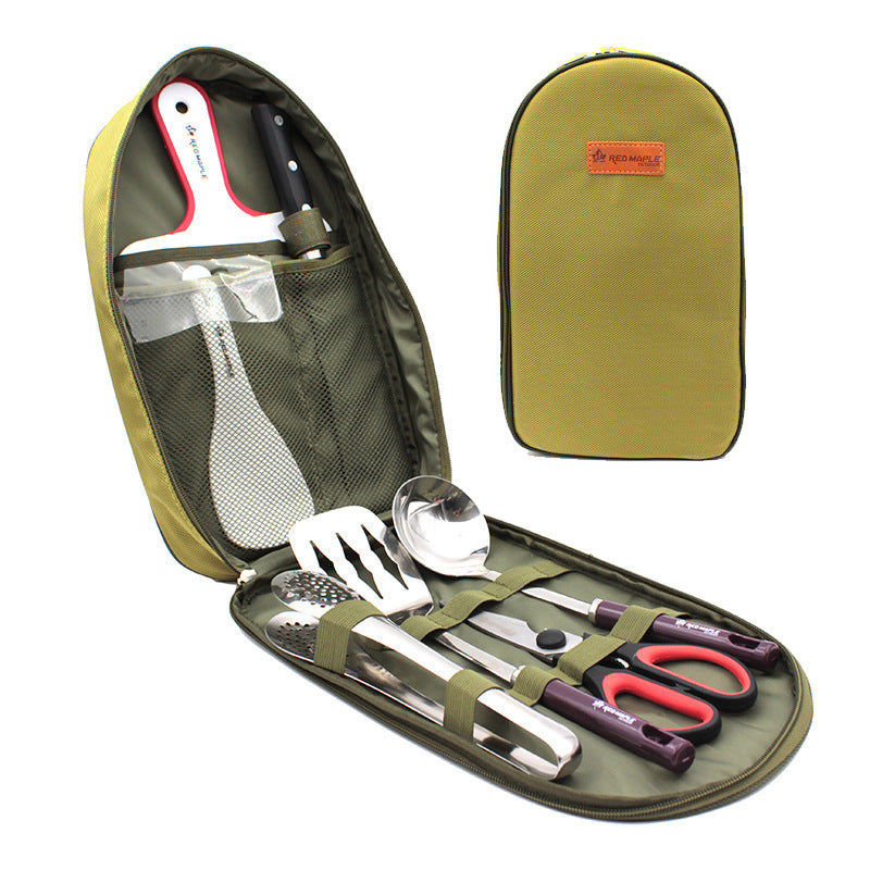 8-Piece Camp Kitchen Utensil Set Portable