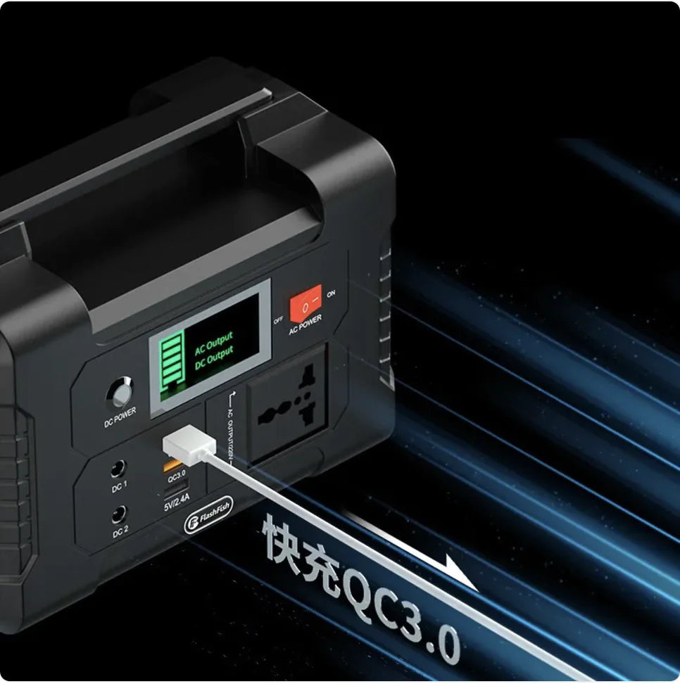 200W Portable Outdoor Power Bank 220V Backup