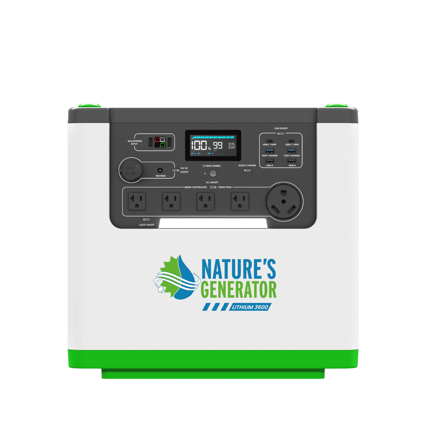 Nature’s Generator Lithium 3600 Portable Power Station