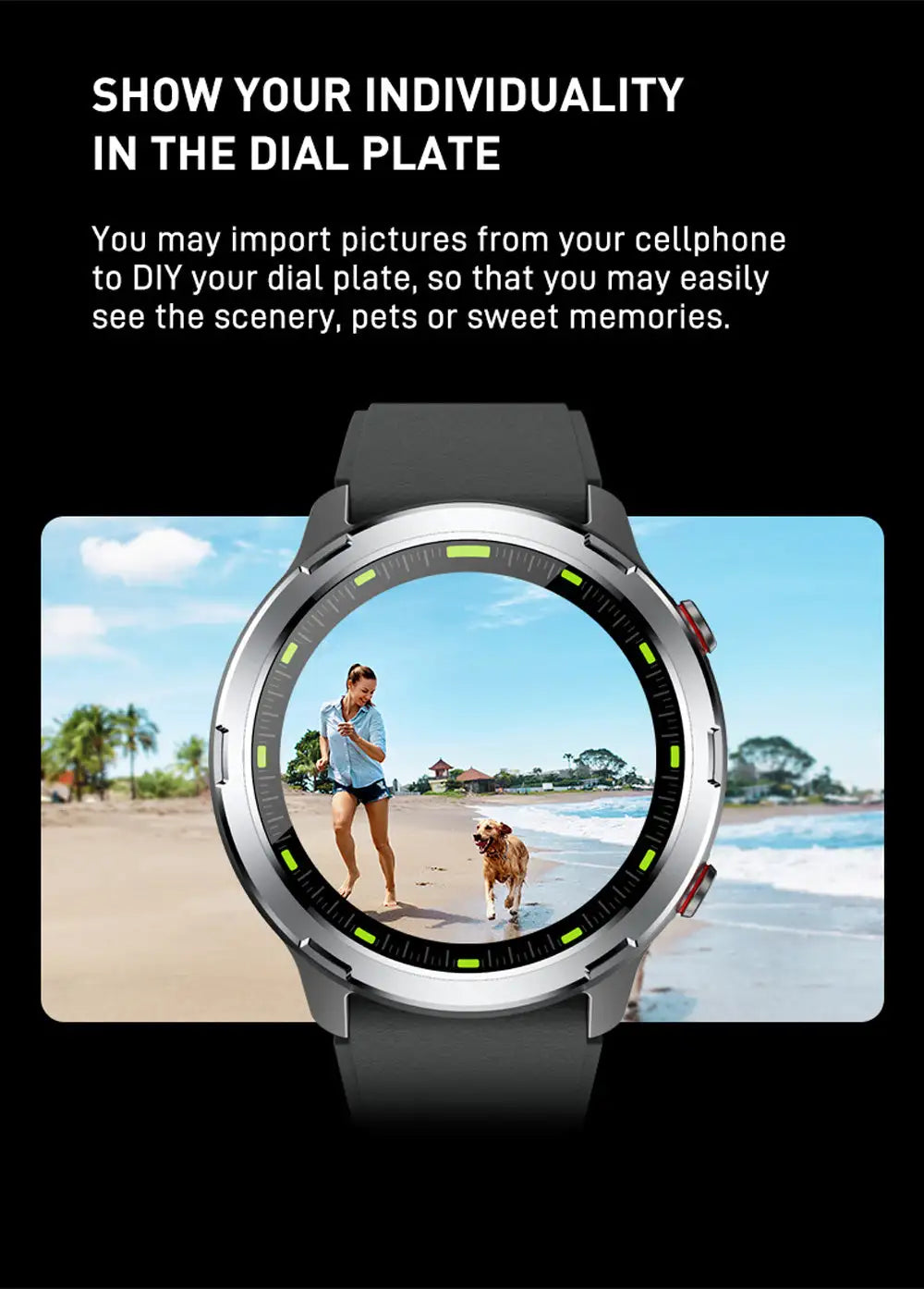 Outdoor GPS Smartwatch IP68 Multi-Sport Music Control
