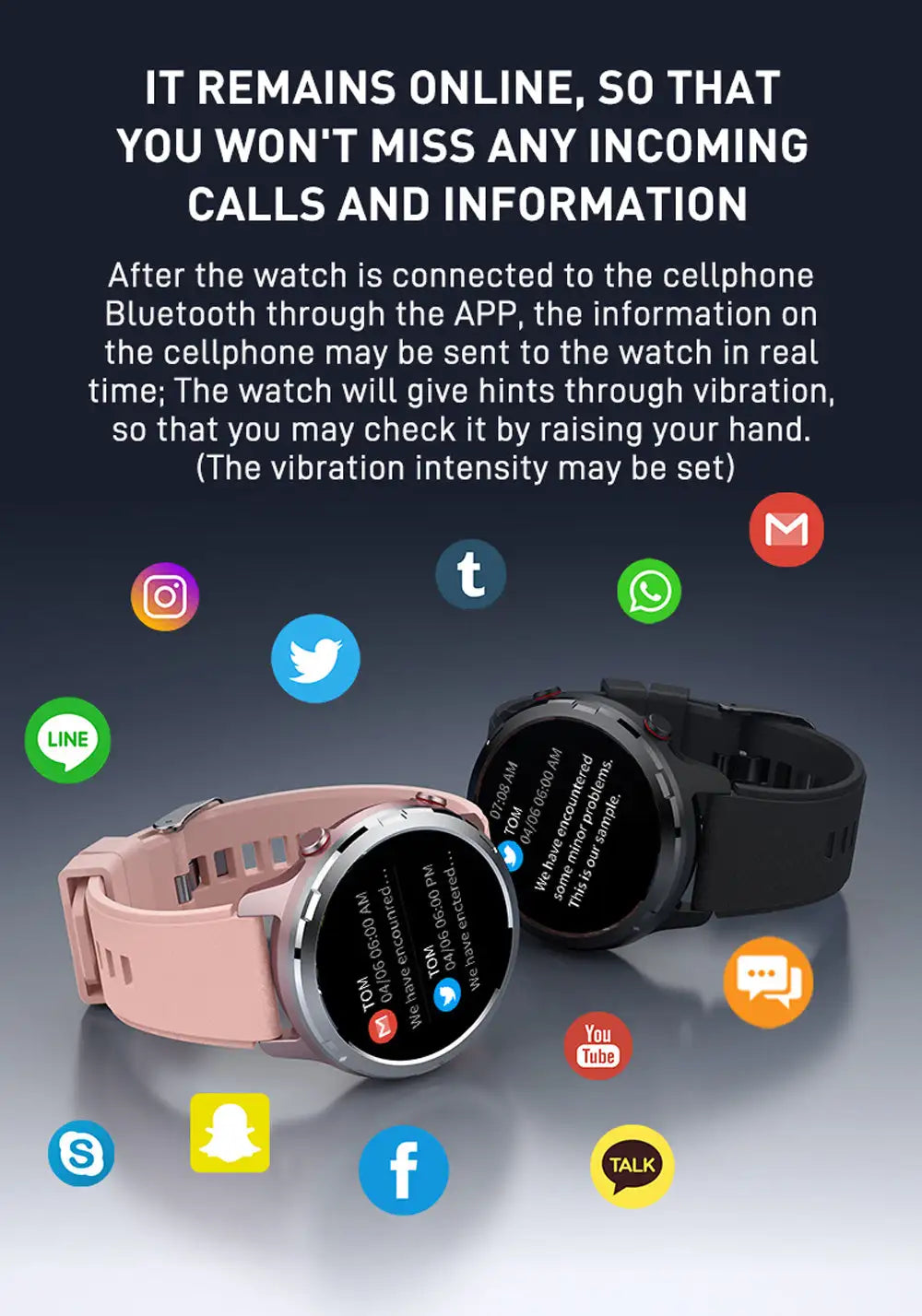 Outdoor GPS Smartwatch IP68 Multi-Sport Music Control