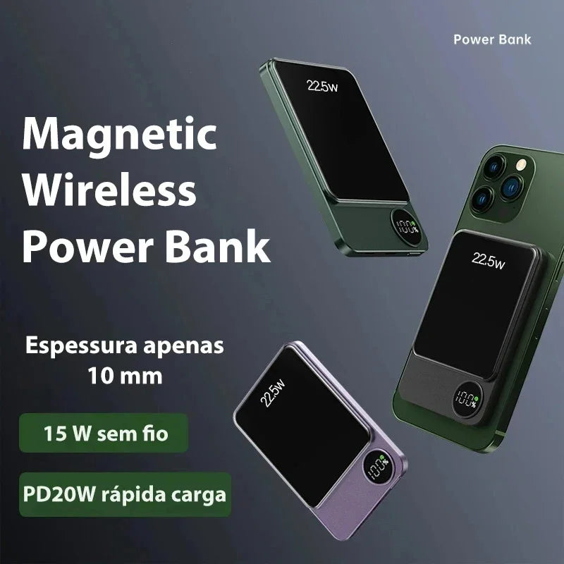 100000mAh Magnetic Wireless Power Bank Fast Charger