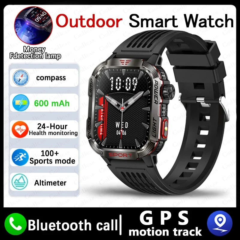 Military GPS Smartwatch Men Waterproof Outdoor Tracker