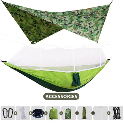 AdventureNest 2-Person Camping Hammock with Rainfly
