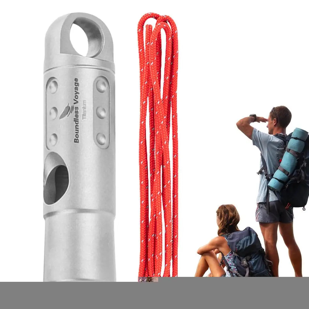 Titanium Survival Whistle Ultralight Loud Hiking