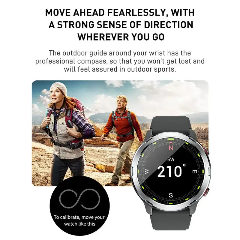 Outdoor GPS Smartwatch IP68 Multi-Sport Music Control