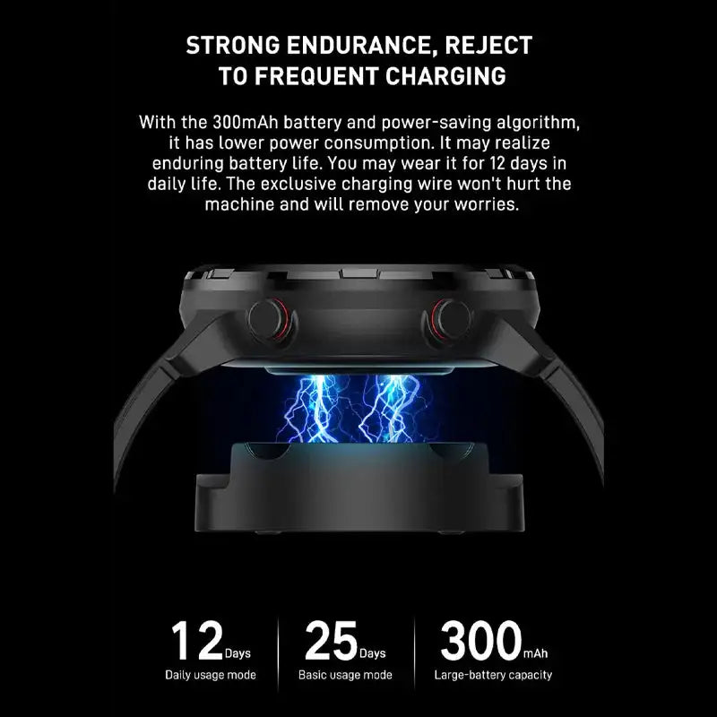 Outdoor GPS Smartwatch IP68 Multi-Sport Music Control