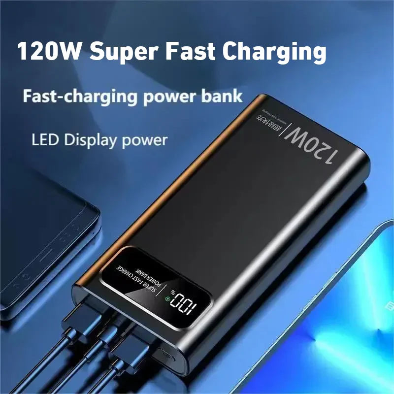 200000mAh 120W Super Fast Portable Power Bank