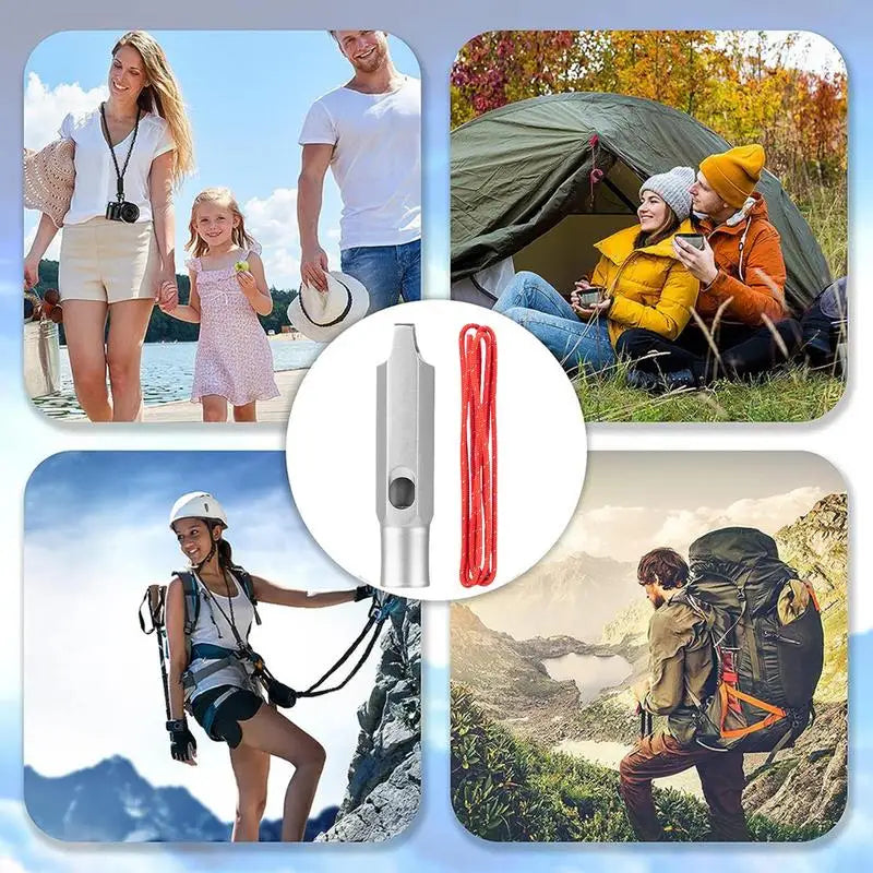 Titanium Survival Whistle Ultralight Loud Hiking