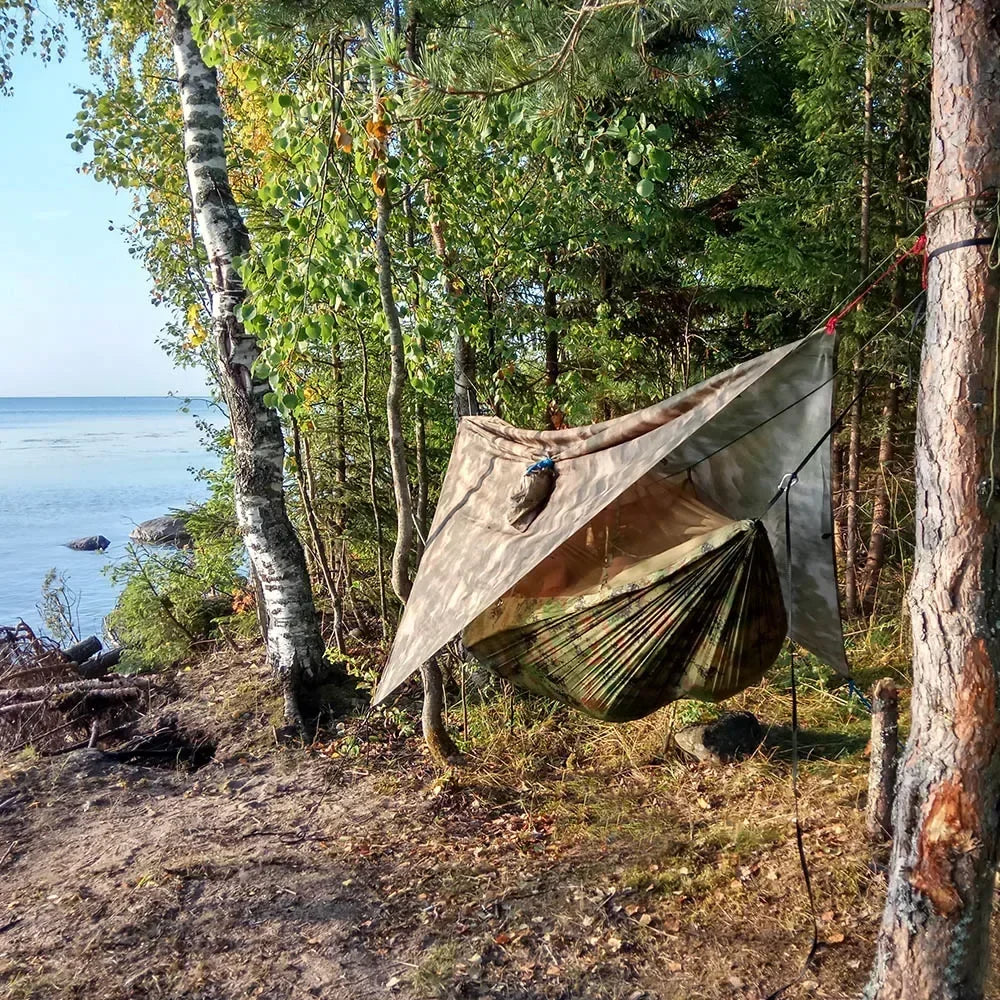 AdventureNest 2-Person Camping Hammock with Rainfly