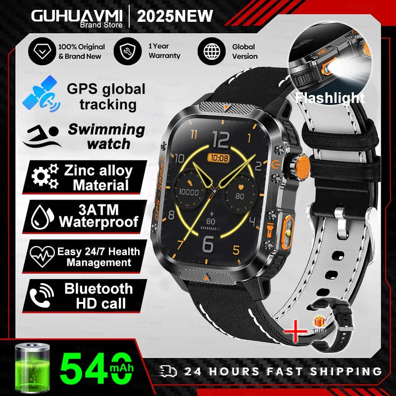 2025 GPS Smartwatch Men Waterproof Sport Bluetooth