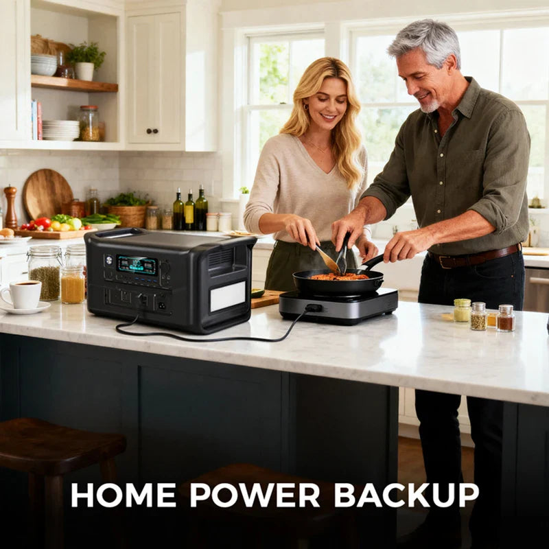 2400W Portable LiFePO4 Solar Power Station