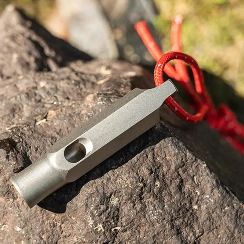 Titanium Survival Whistle Ultralight Loud Hiking