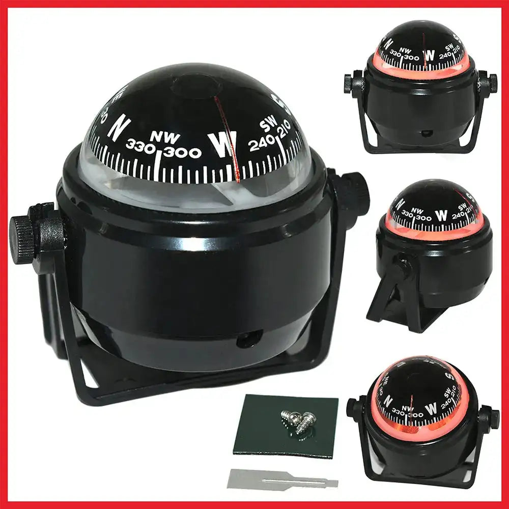 Electronic Car Compass LED Marine Vehicle Navigation Tool