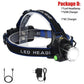 Rechargeable LED Headlamp Zoomable Waterproof High Power