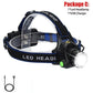 Rechargeable LED Headlamp Zoomable Waterproof High Power