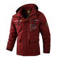 Men’s Casual Hooded Waterproof Softshell Windbreaker Jacket