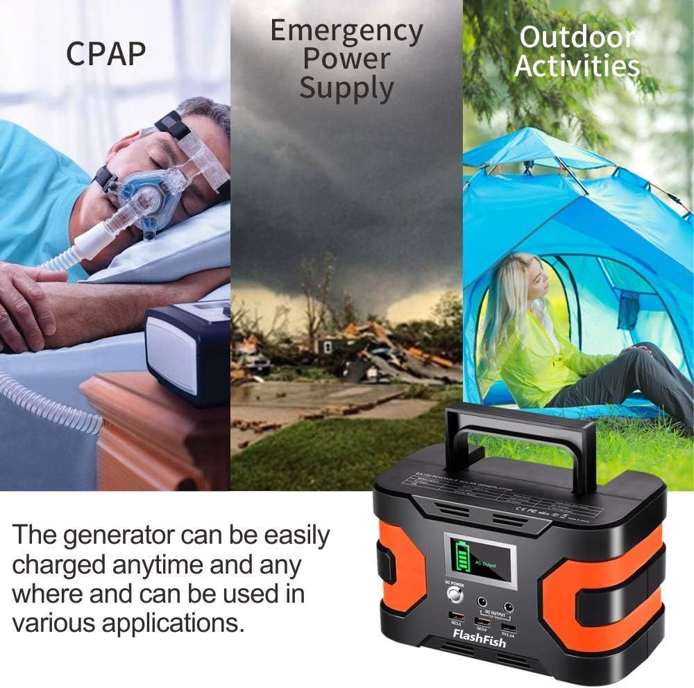 200W Portable Power Station CPAP Backup Battery