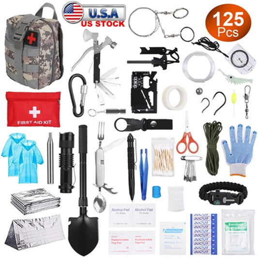 125-in-1 Survival Kit Professional Camping Emergency Gear