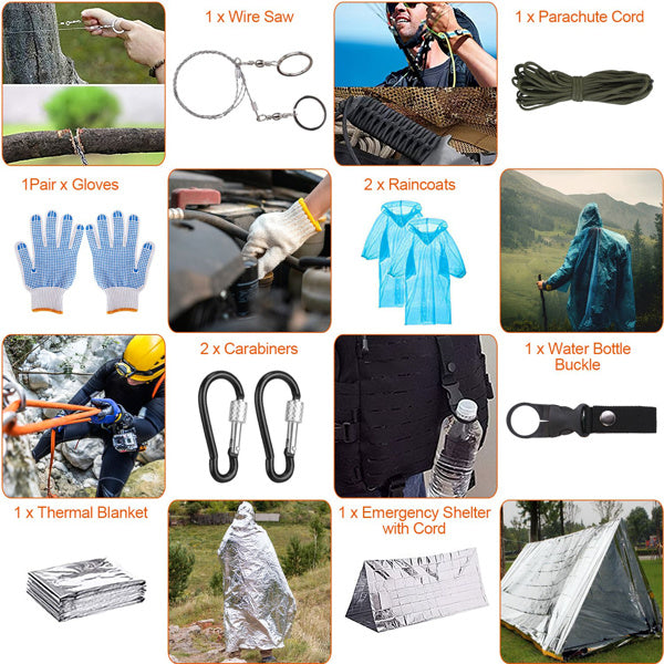 125-in-1 Survival Kit Professional Camping Emergency Gear