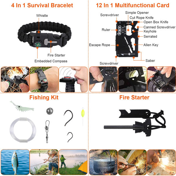 125-in-1 Survival Kit Professional Camping Emergency Gear