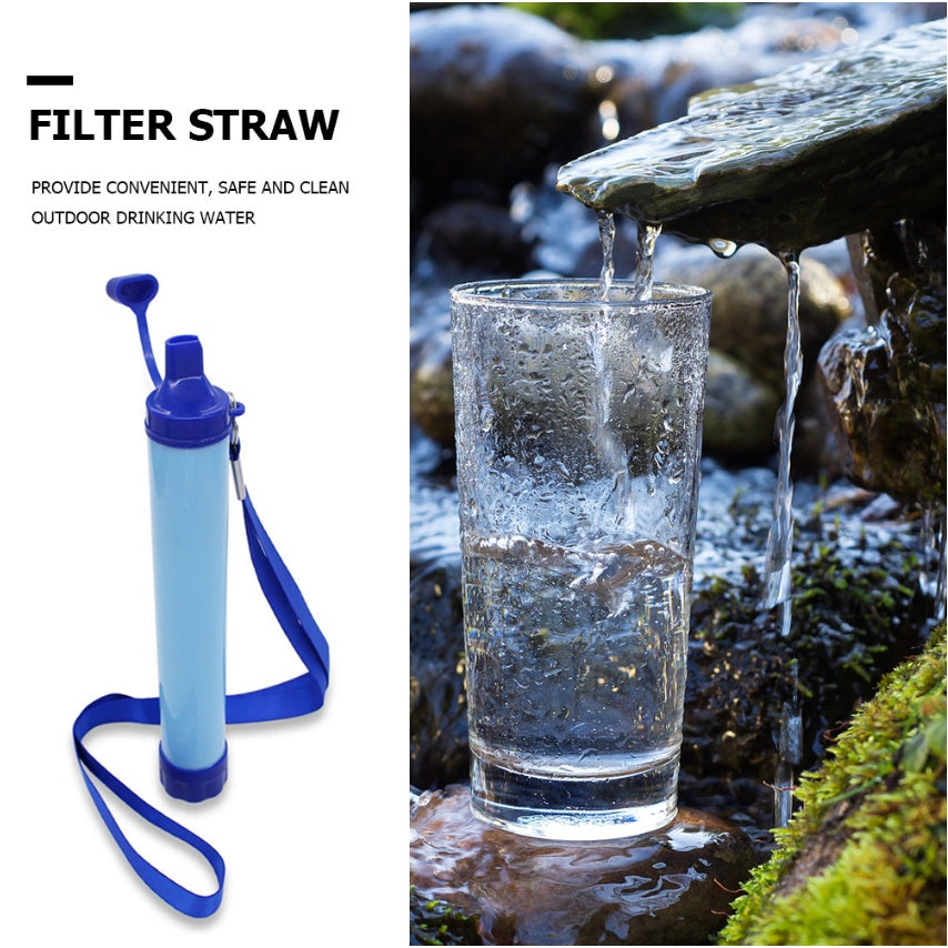 Portable Water Filter Straw for Hiking Camping Survival