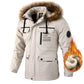 Men’s Casual Hooded Parka Windproof Warm Jacket