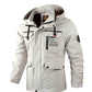 Men’s Casual Hooded Parka Windproof Warm Jacket