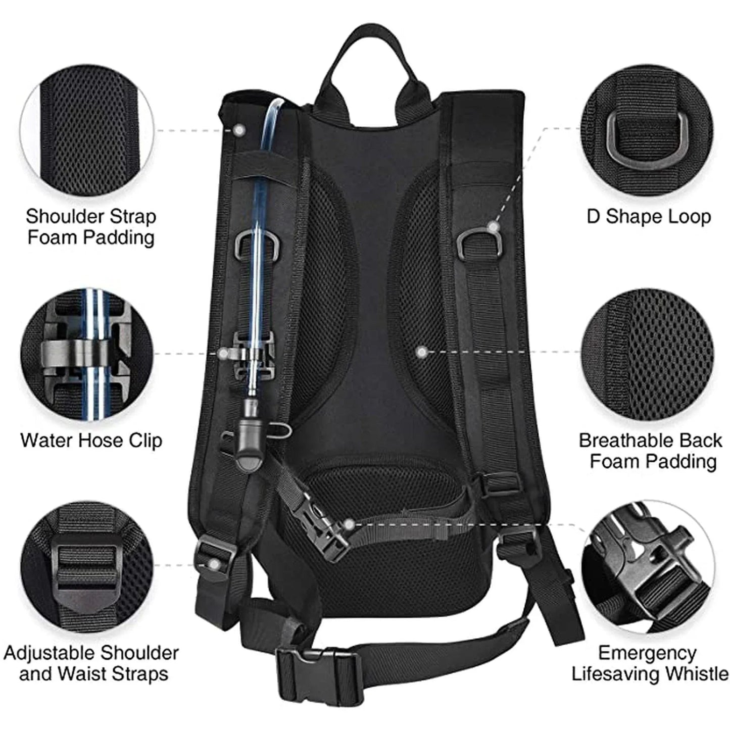 18" Tactical Hydration Backpack Rugged Outdoor Gear