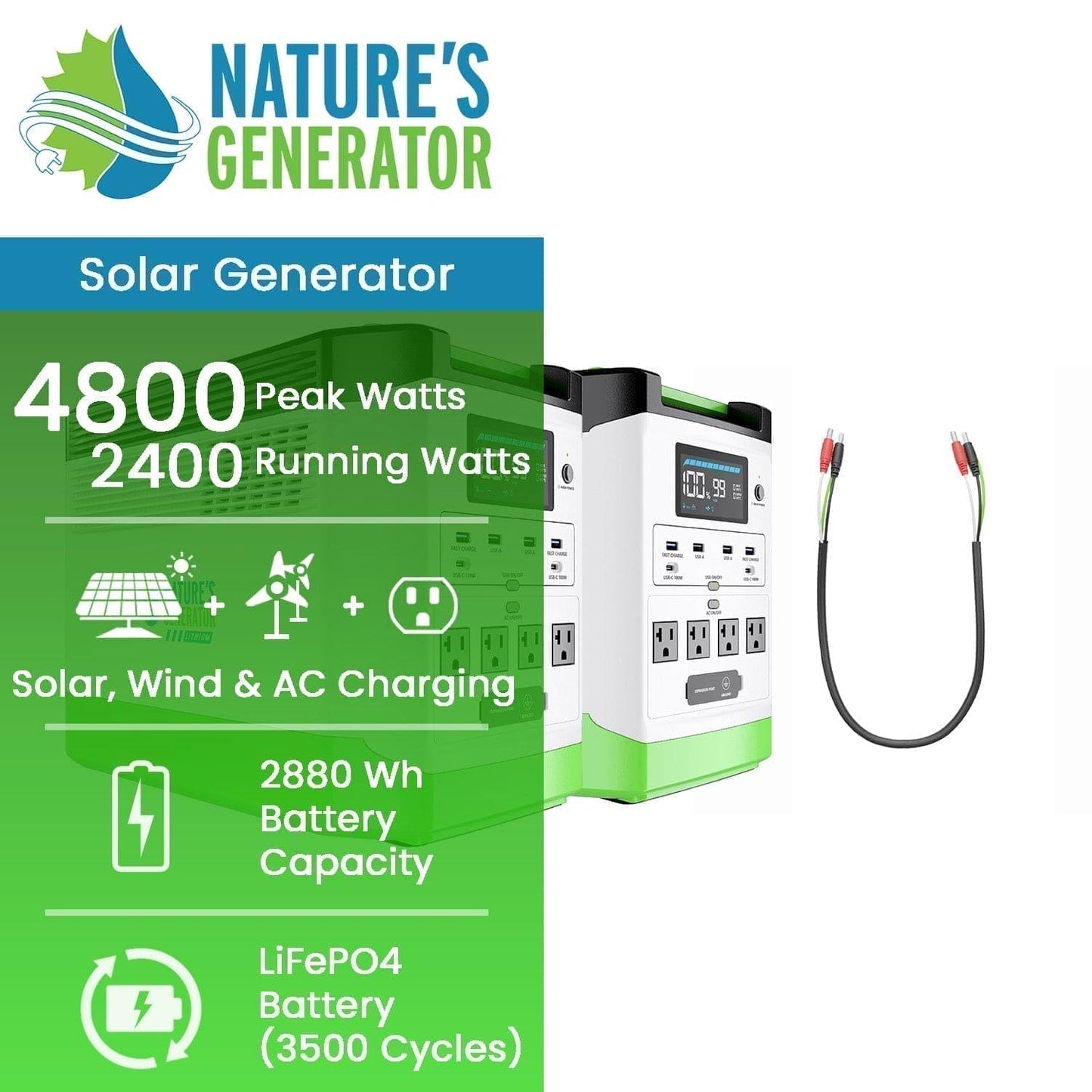 Nature’s Generator Lithium 1800 Power Station