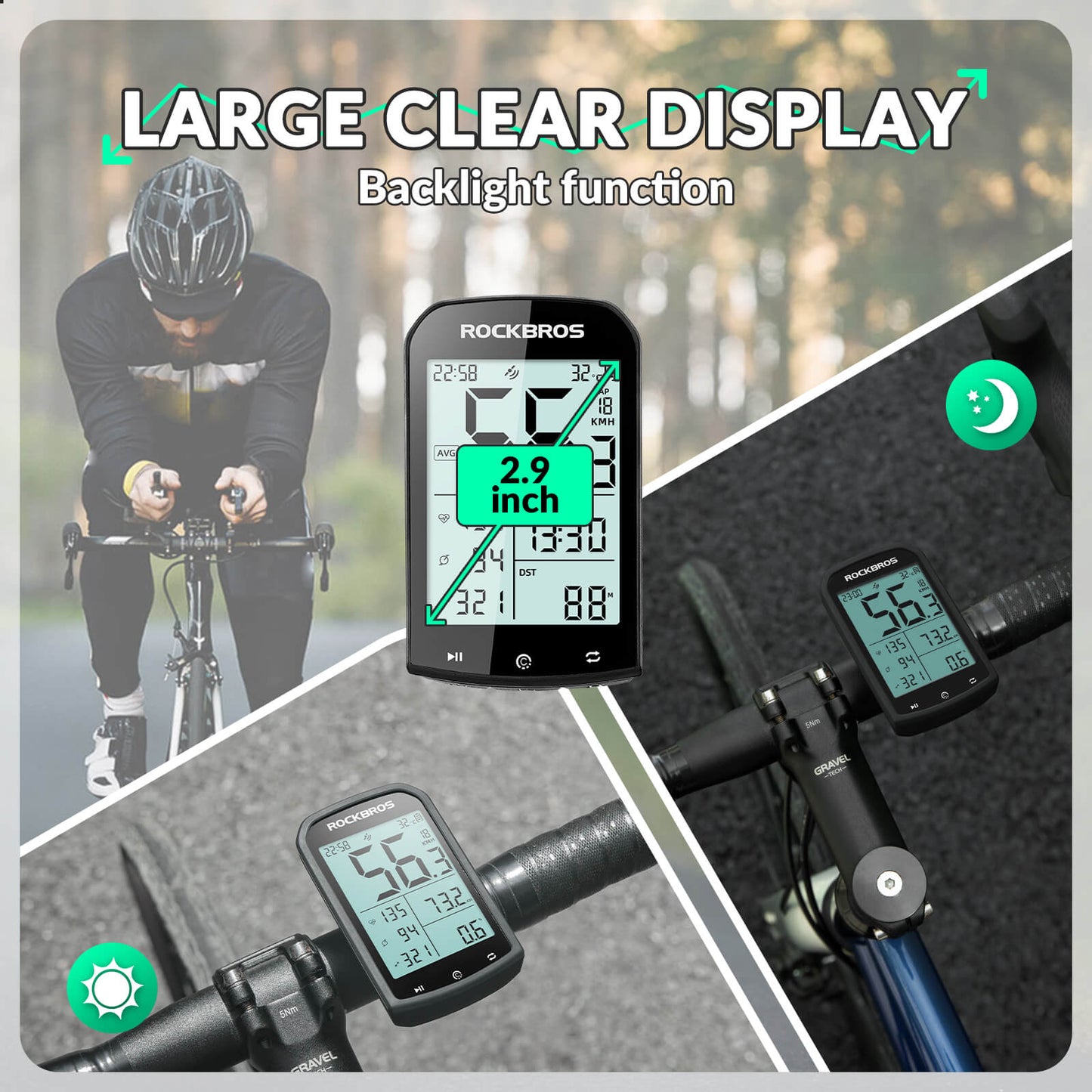 M1 Smart Bike GPS Computer for Cycling