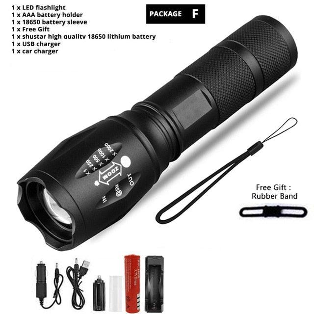 Z45 Mini LED Flashlight Waterproof Rechargeable Torch