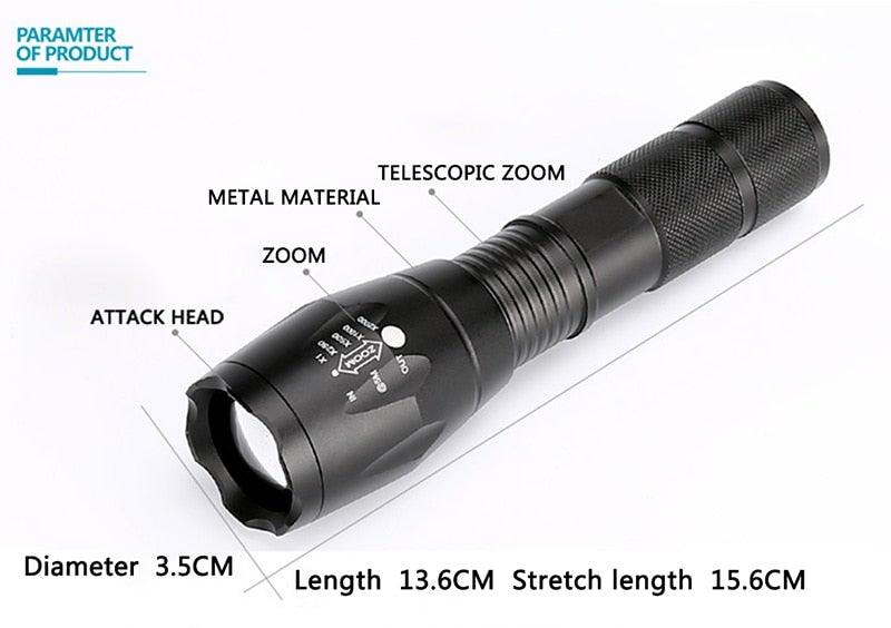 Z45 Mini LED Flashlight Waterproof Rechargeable Torch