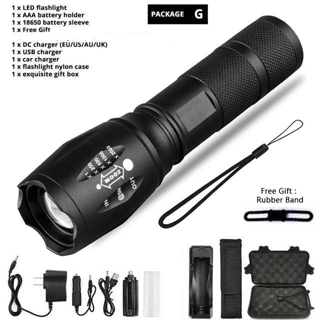 Z45 Mini LED Flashlight Waterproof Rechargeable Torch