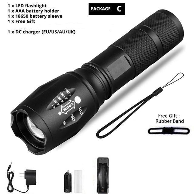 Z45 Mini LED Flashlight Waterproof Rechargeable Torch